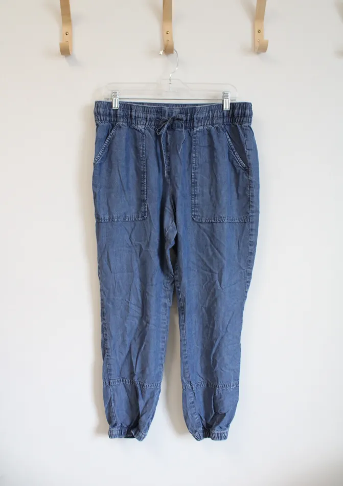 Necklaces Lucky Brand Chambray Denim Elastic Waist Pants M Lucky Brand