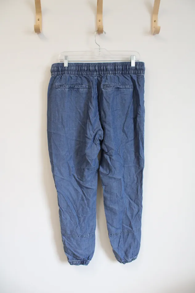 Necklaces Lucky Brand Chambray Denim Elastic Waist Pants M Lucky Brand