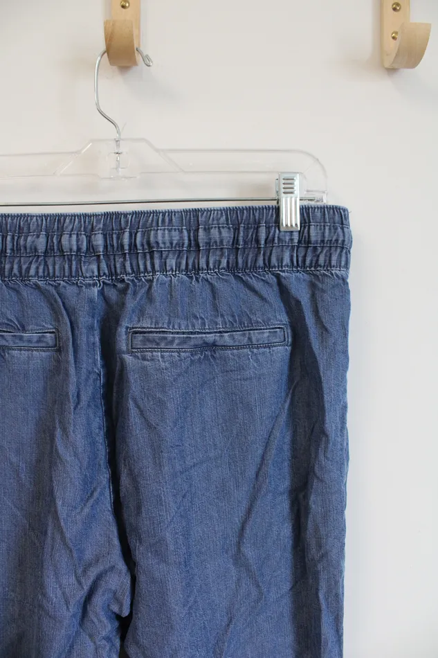 Necklaces Lucky Brand Chambray Denim Elastic Waist Pants M Lucky Brand