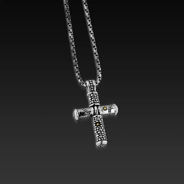Necklaces Matrix Cross Pendant Necklace John Atencio