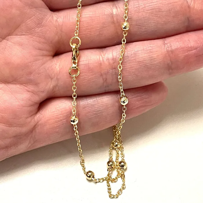 Necklaces Peppy Beads 24Kt Gold Plated Necklace Chain Gold Plated Ready Necklace 24 Inches Ready Necklace Necklaces Peppy Beads 24Kt Gold Plated Necklace Chain Gold Plated Ready Necklace 24 Inches Ready Necklace