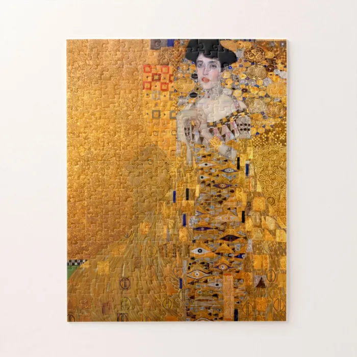 Necklaces Portraits by NC Gustav Klimt Portrait of Adele Traditional Thick Jigsaw Puzzle for Adults 30 to 1000 Pieces Necklaces Portraits by NC Gustav Klimt Portrait of Adele Traditional Thick Jigsaw Puzzle for Adults 30 to 1000 Pieces