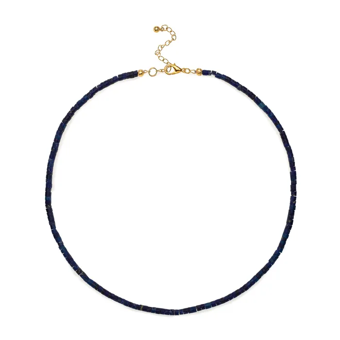 Necklaces RACHEL LYNN CHICAGO 2mm Natural Lapis Beaded Necklace
