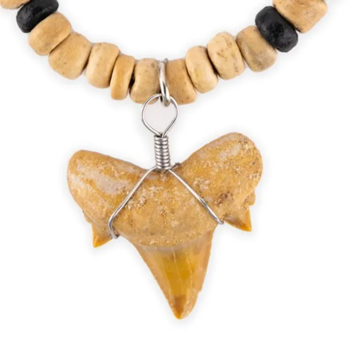 Necklaces VLCRAFTS North African Sand Shark Coco Bead Necklace
