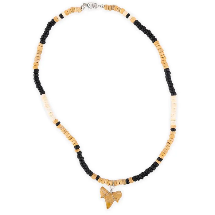 Necklaces VLCRAFTS North African Sand Shark Coco Bead Necklace