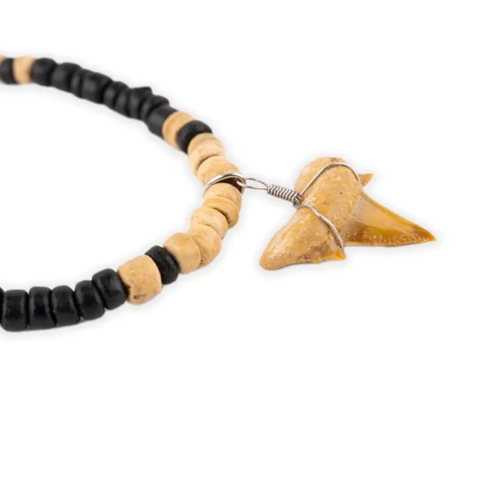 Necklaces VLCRAFTS North African Sand Shark Coco Bead Necklace