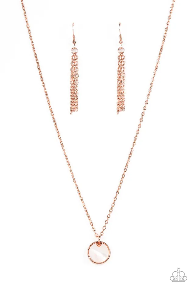 New Age Nautical Copper Paparazzi Accessories Earrings