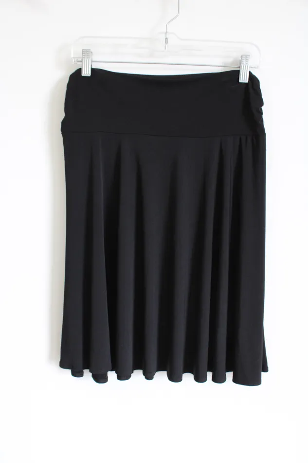 NEW George Black Skirt L George Rings