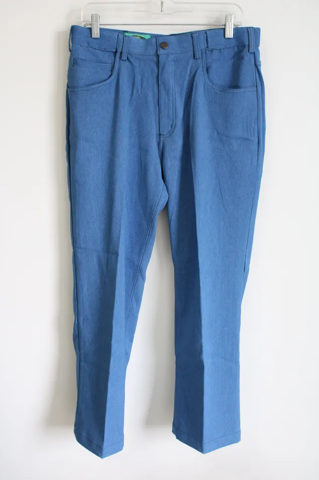 NEW Habands Fit Forever Blue Pants 34S Haband Rings