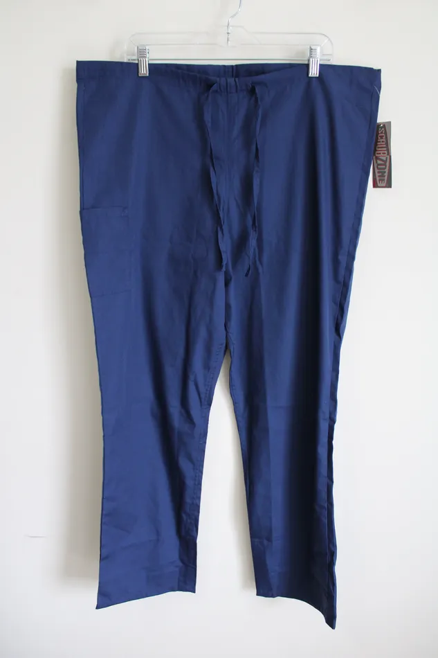 NEW Scrub Zone Blue Pants M Scrub Zone Rings
