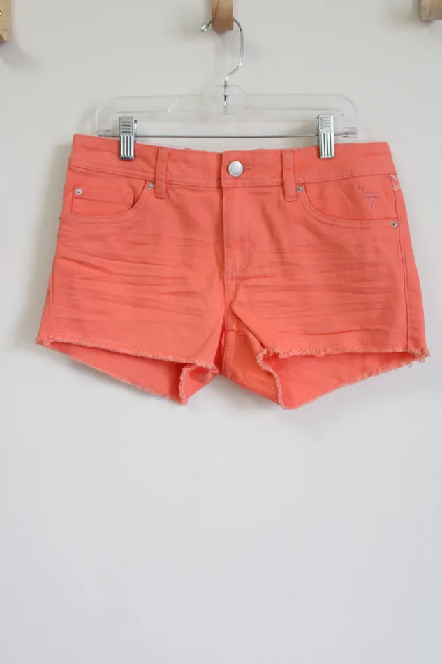 New York Laundry Earrings NEW New York Laundry Coral Orange Denim Shorts 11