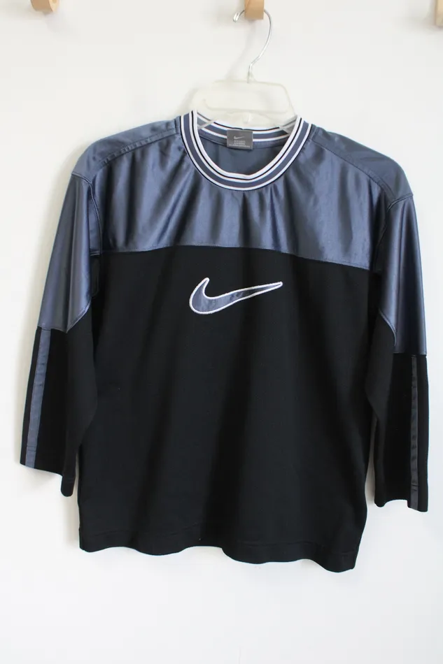 Nike Rings Nike Black Gray 34 Sleeve Shirt Youth S 8