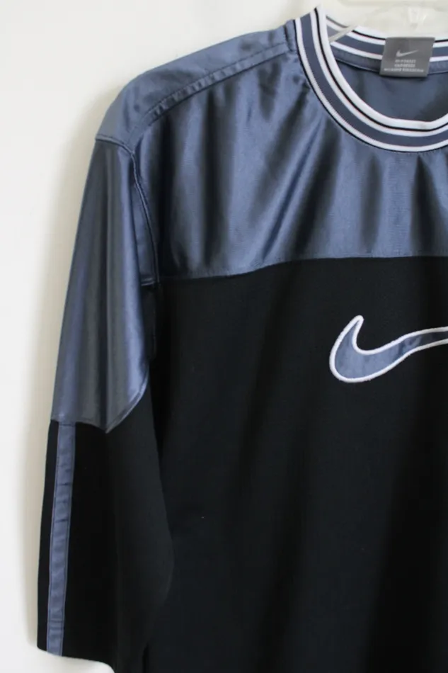Nike Rings Nike Black Gray 34 Sleeve Shirt Youth S 8