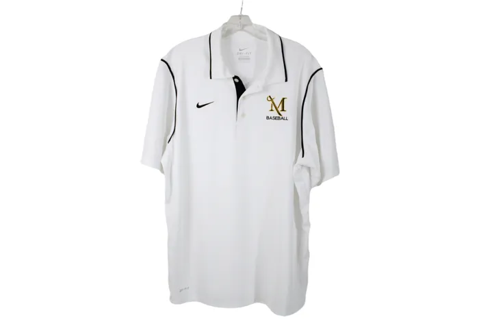 Nike Rings Nike DriFit White M Baseball Polo L
