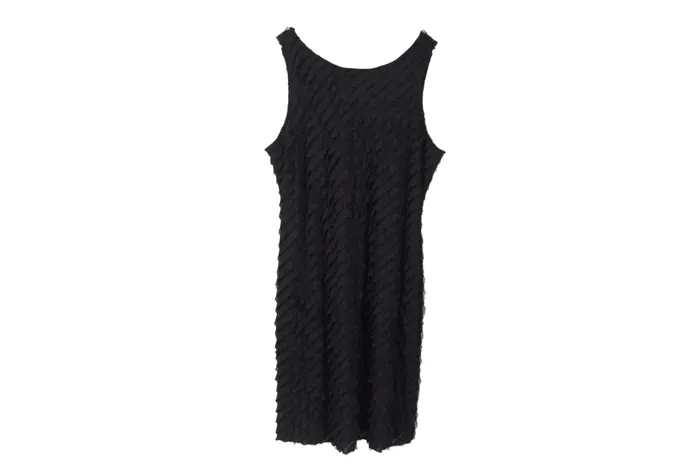 Notations Black Ruffle Dress L Notations Rings
