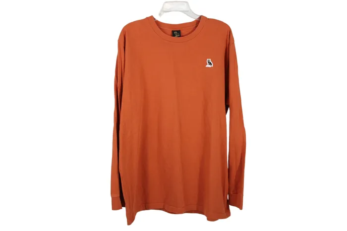 Octobers Very Own Orange Long Sleeved Tee XXL Octobers Very Own Earrings
