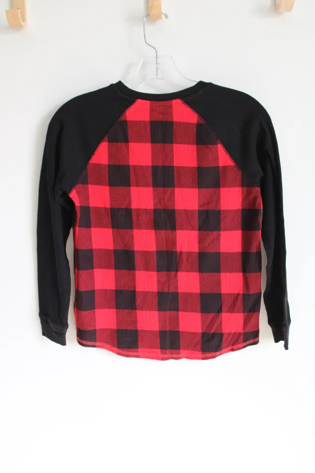 Old Navy Earrings Old Navy Red Buffalo Plaid Long Sleeved Shirt 1012