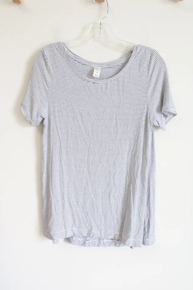 Old Navy Rings Old Navy Luxe Black White Striped Top XS