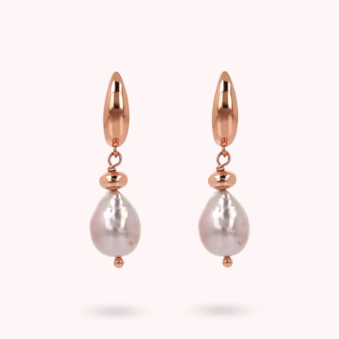 Orecchini Pendenti con Perle Barocche dAcqua Dolce Multicolor 911 mm Bronzallure Earrings Orecchini Pendenti con Perle Barocche dAcqua Dolce Multicolor 911 mm Bronzallure Earrings