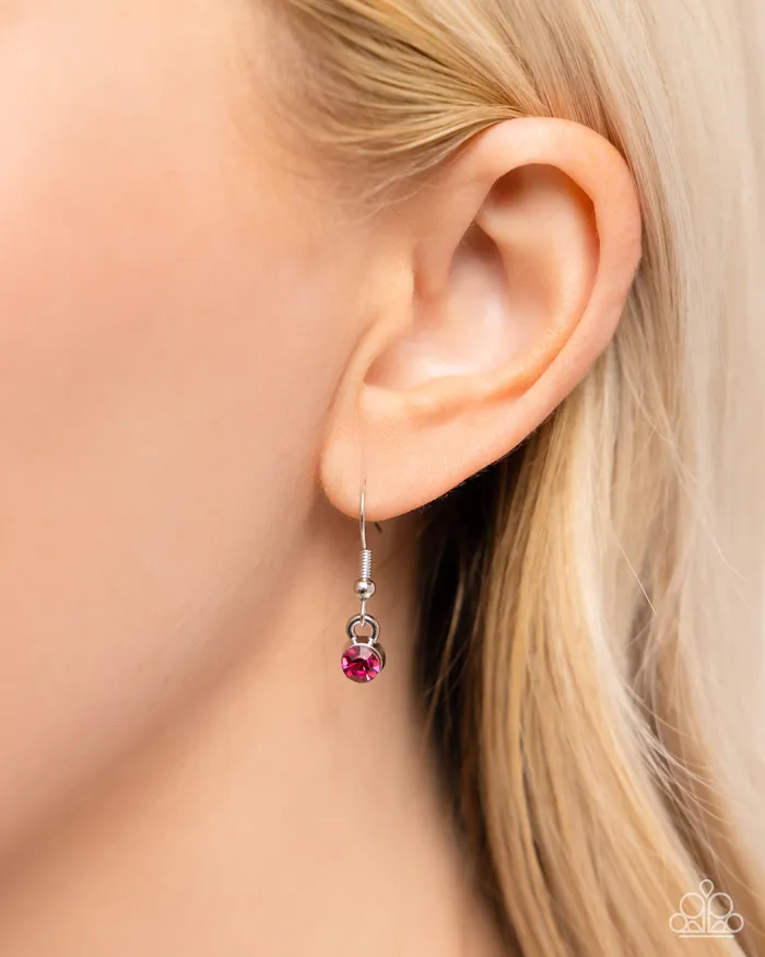 Ornamental Occupation Pink Paparazzi Accessories Earrings