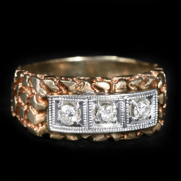 OTC Rings Estate 025 CTW Round Brilliant Cut Diamond Ring