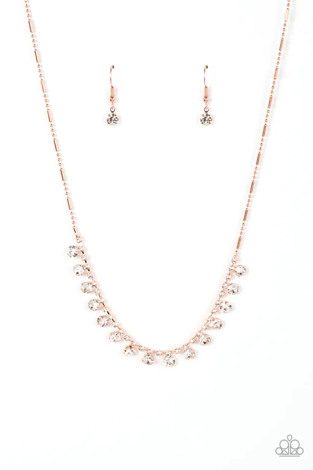 Paparazzi Accessories Cue the Mic Drop Copper Earrings