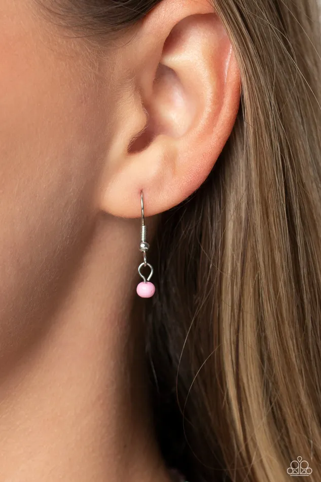 Paparazzi Accessories Earrings High School Reunion Pink