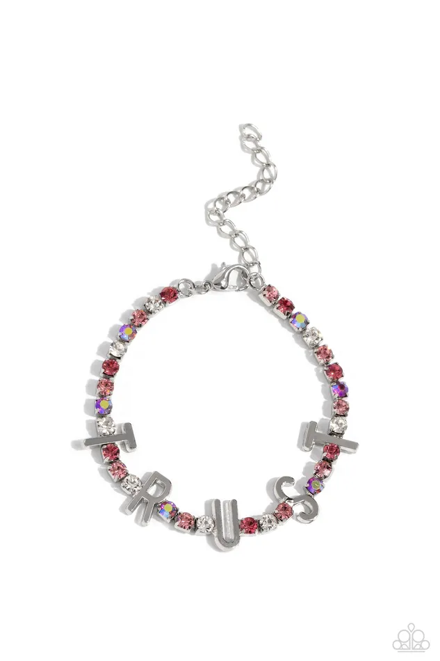 Paparazzi Accessories Earrings I Will Trust In You Pink