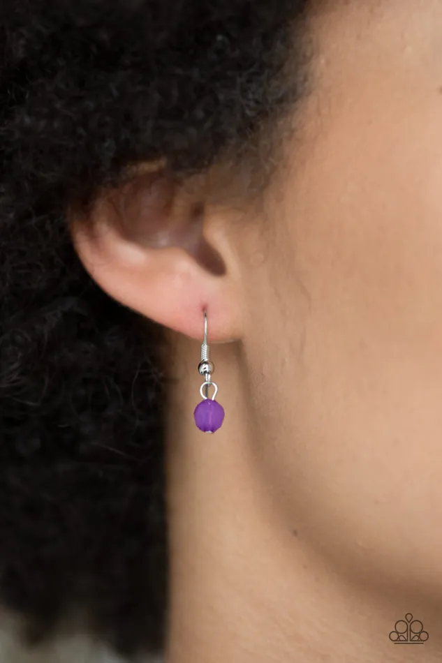 Paparazzi Accessories Earrings Tassel Takeover Purple