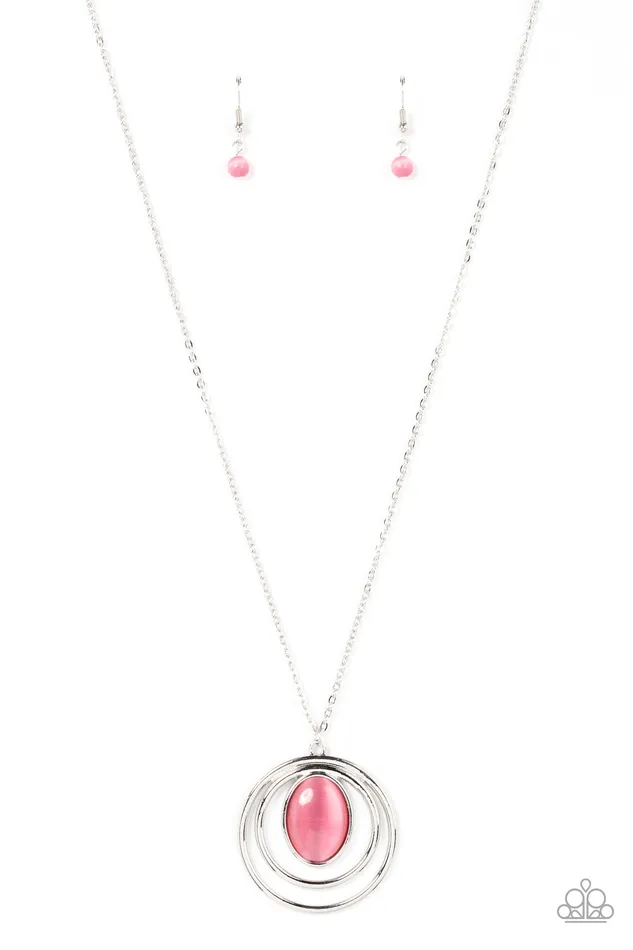 Paparazzi Accessories Necklaces Epicenter of Elegance Pink