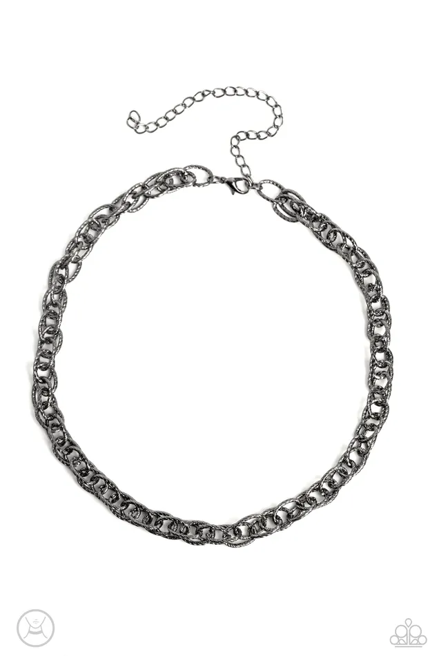 Paparazzi Accessories Necklaces If I Only Had a CHAIN Black
