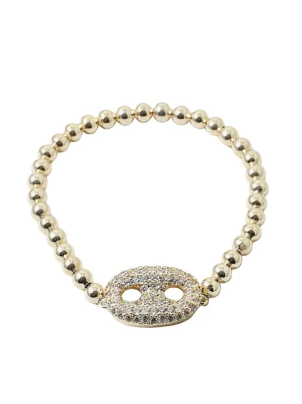 Pave Tab Bracelet Blue Sky Bracelets