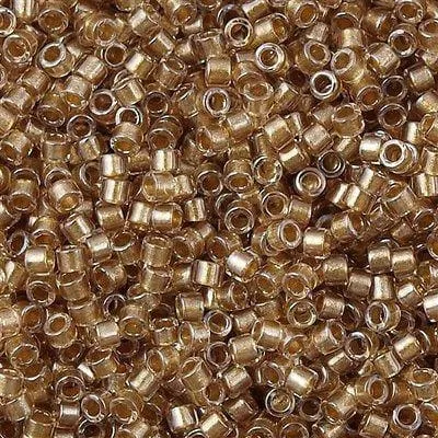 Peppy Beads DB0907 Sparkling Lt Bronze Lined Miyuki Delica 110 Earrings