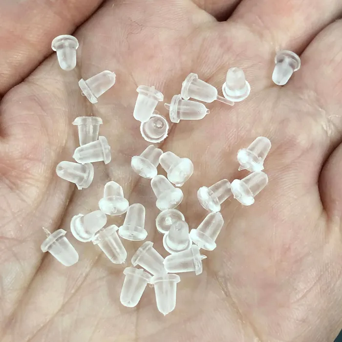 Peppy Beads Earrings 25 Pair Rubber Earring Backs