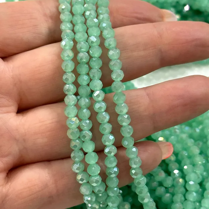 Peppy Beads Earrings 4mm Crystal rondelle beads strand 115 pcs PBC4C111