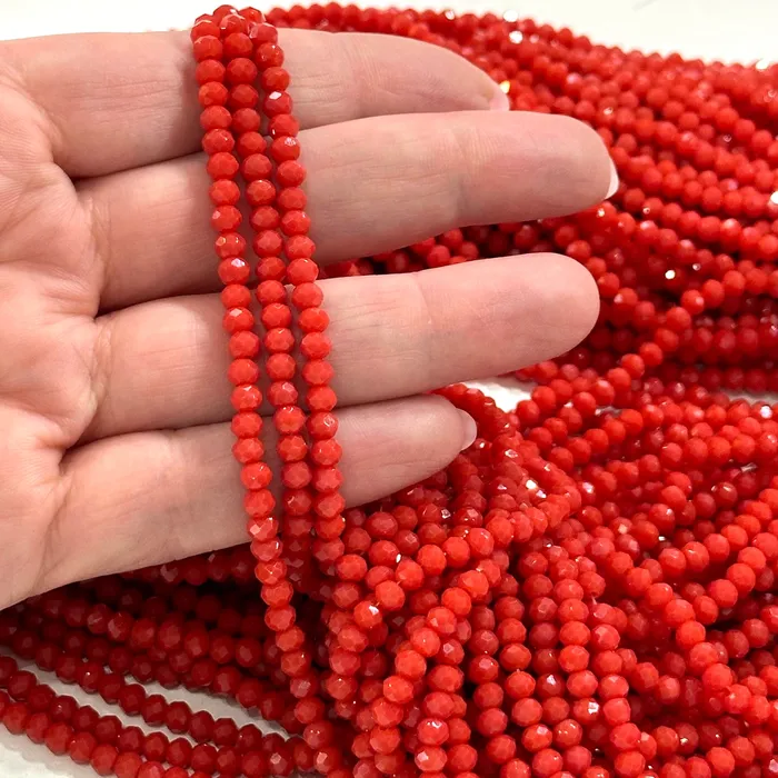 Peppy Beads Earrings 4mm Crystal rondelle beads strand 115 pcs PBC4C128
