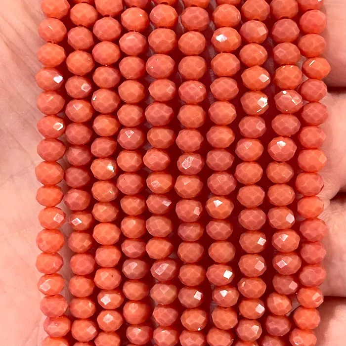 Peppy Beads Earrings Crystal faceted rondelle 4mm Beads PBC4C25