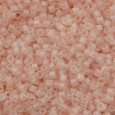 Peppy Beads Earrings DB0868 Matted Transparent Pink Mist AB Miyuki Delica 110 Peppy Beads Earrings DB0868 Matted Transparent Pink Mist AB Miyuki Delica 110