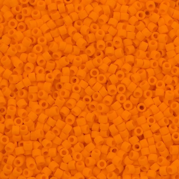 Peppy Beads Earrings DB1583 Matted Opaque Mandarin Miyuki Delica 110