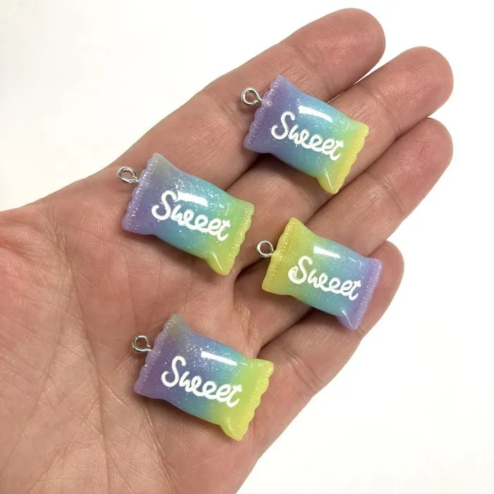Peppy Beads Earrings Sweet Candy Charms Acrylic Sweet Candy Charms 4 pcs in a pack