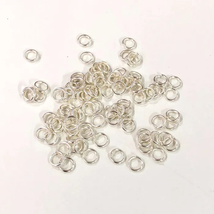 Peppy Beads Rings 4mm Silver Plated Jump Rings 4mm Silver Jump Rings