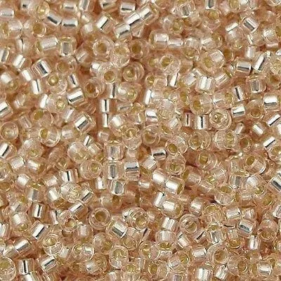 Peppy Beads Rings DB1203 Peach Silver Lined Miyuki Delica 110