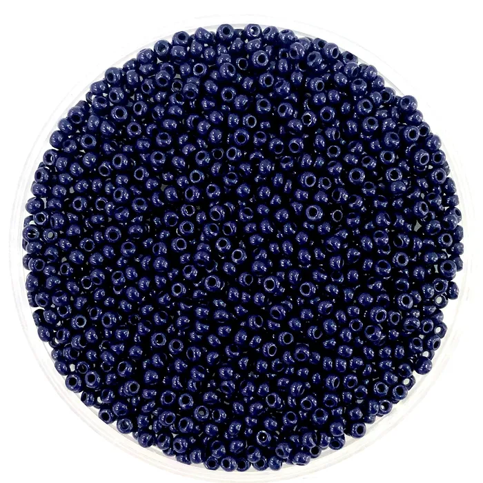 Peppy Beads Rings Preciosa Seed Beads 60 RocaillesRound Hole 100 gr 33080 Opaque Dark Blue Peppy Beads Rings Preciosa Seed Beads 60 RocaillesRound Hole 100 gr 33080 Opaque Dark Blue