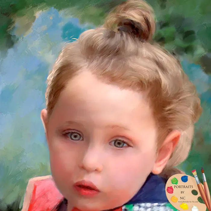 Portraits by NC Child Portrait Custom Painted Portraits of Girls Necklaces