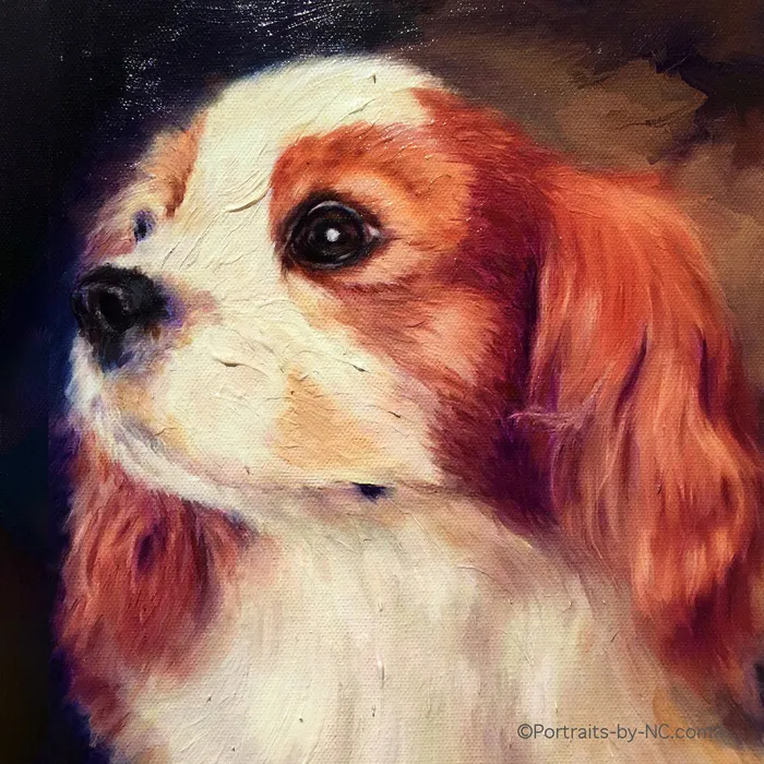 Portraits by NC Necklaces Cavalier King Charles Spaniel Portrait Custom Oil Portrait Portraits by NC Necklaces Cavalier King Charles Spaniel Portrait Custom Oil Portrait
