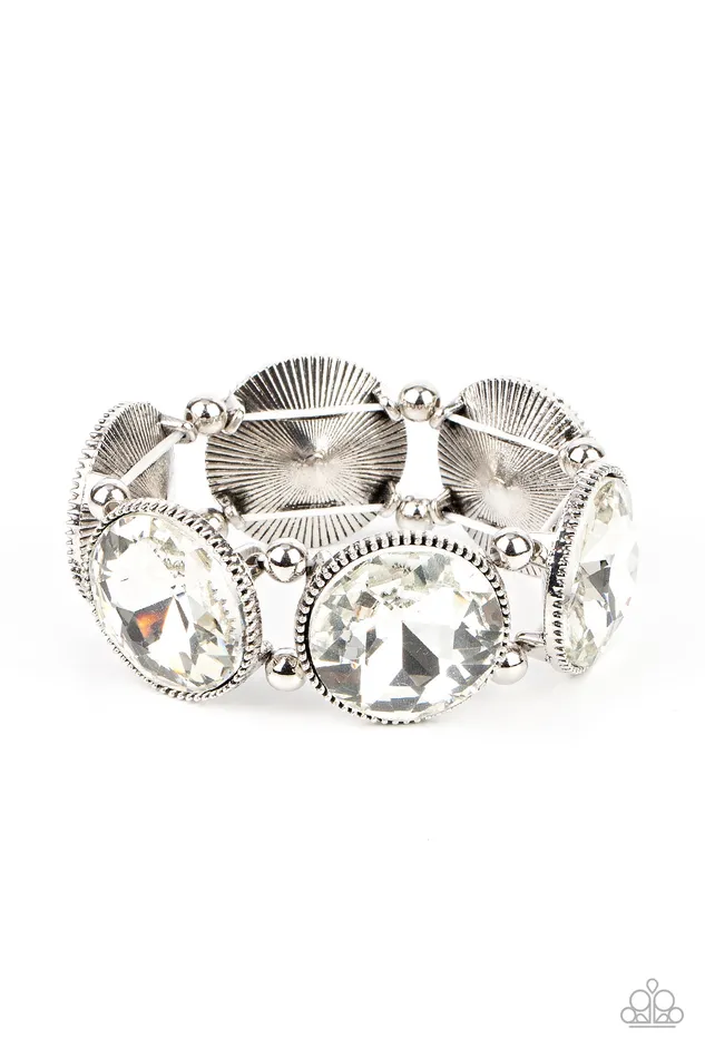 Powerhouse Hustle White Paparazzi Accessories Rings