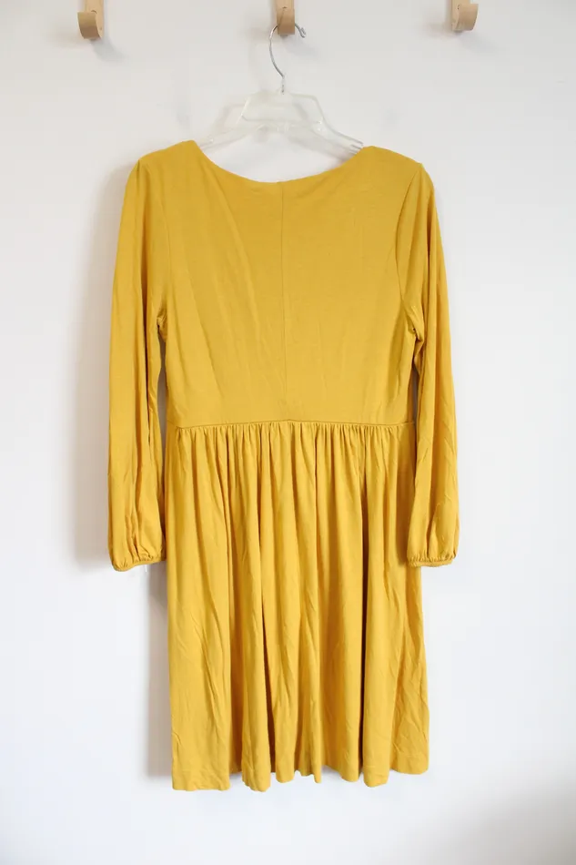 PreStyled Sets Old Navy Old Navy Mustard Gold Long Sleeved Knit Dress M