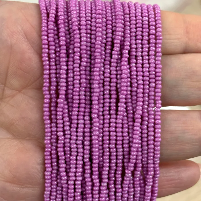 Preciosa Seed Beads 110 RocaillesRound Hole16325 Violet Dyed ChalkwhitePRCS110174 Peppy Beads Rings