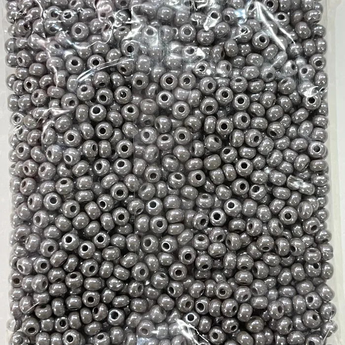 Preciosa Seed Beads 60 RocaillesRound Hole 100 gr 48020 Opaque Grey Peppy Beads Rings Preciosa Seed Beads 60 RocaillesRound Hole 100 gr 48020 Opaque Grey Peppy Beads Rings