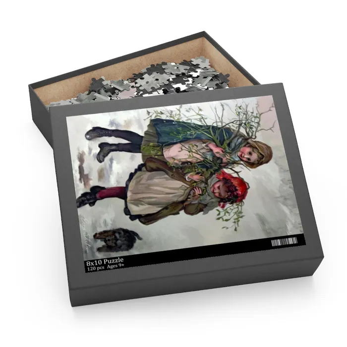 Printify Necklaces Photo Puzzle 120 252 500Piece Gathering Mistletoe